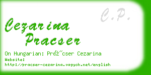 cezarina pracser business card